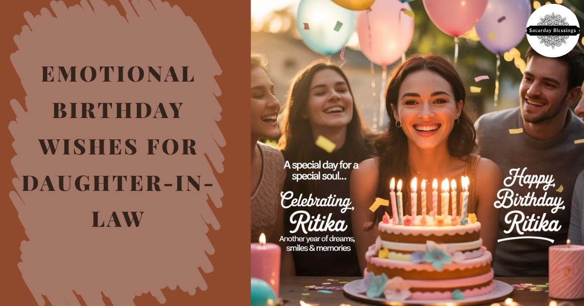 Emotional Birthday Wishes for Daughter-in-Law