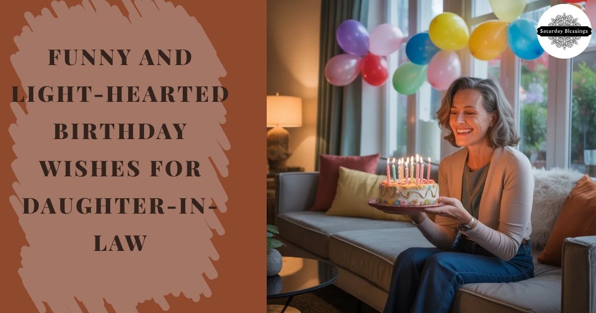 Funny and Light-Hearted Birthday Wishes for Daughter-in-Law