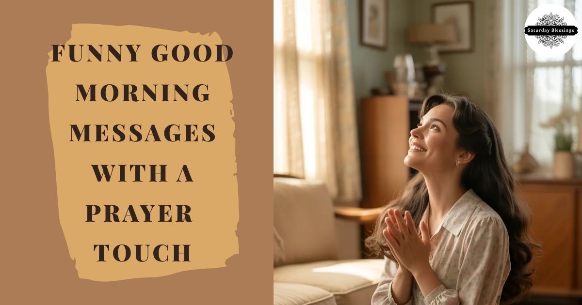 Funny Good Morning Messages with a Prayer Touch
