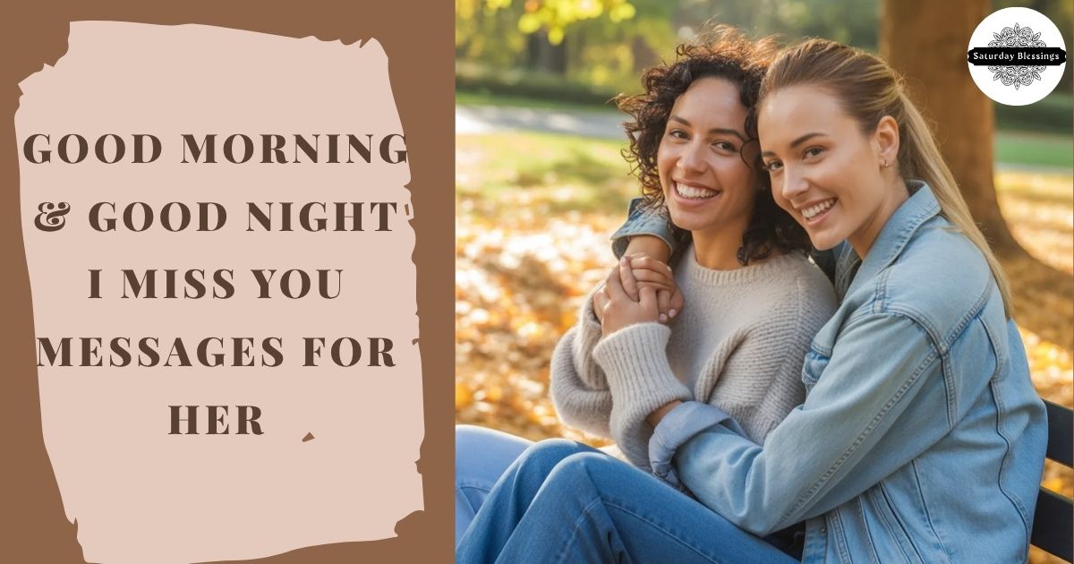 Good Morning & Good Night I Miss You Messages for Her