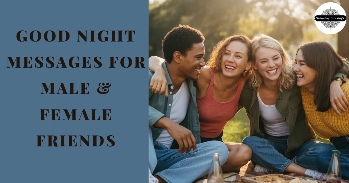 Good Night Messages for Male & Female Friends