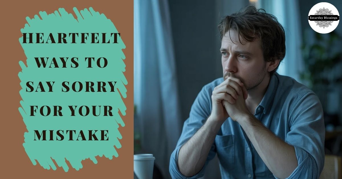 Heartfelt Ways to Say Sorry for Your Mistake