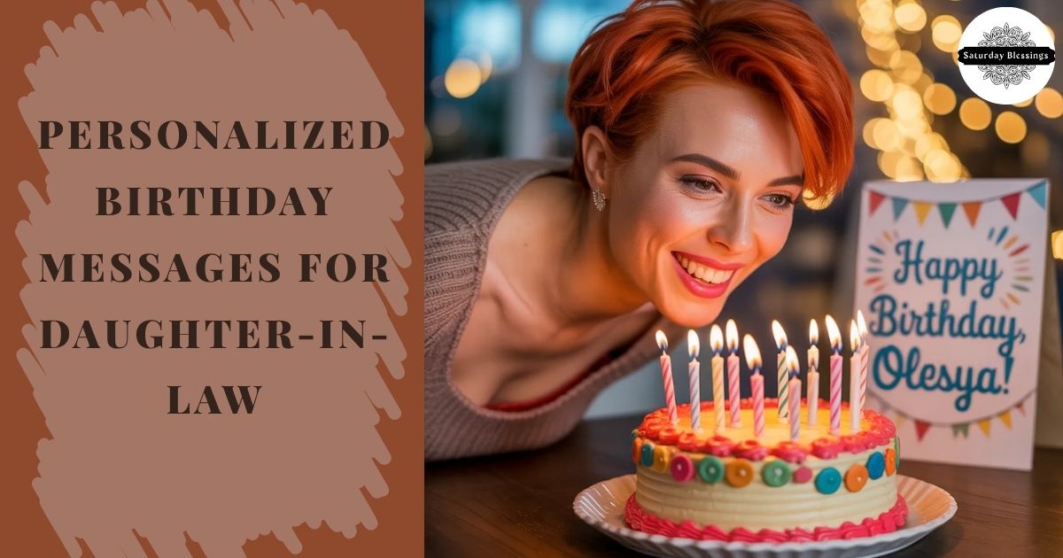 Personalized Birthday Messages for Daughter-in-Law