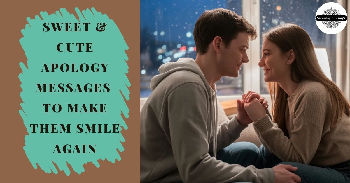 Sweet & Cute Apology Messages to Make Them Smile Again
