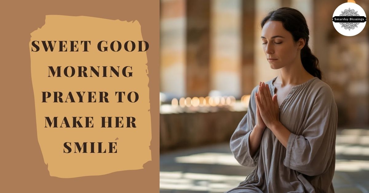 Sweet Good Morning Prayer to Make Her Smile