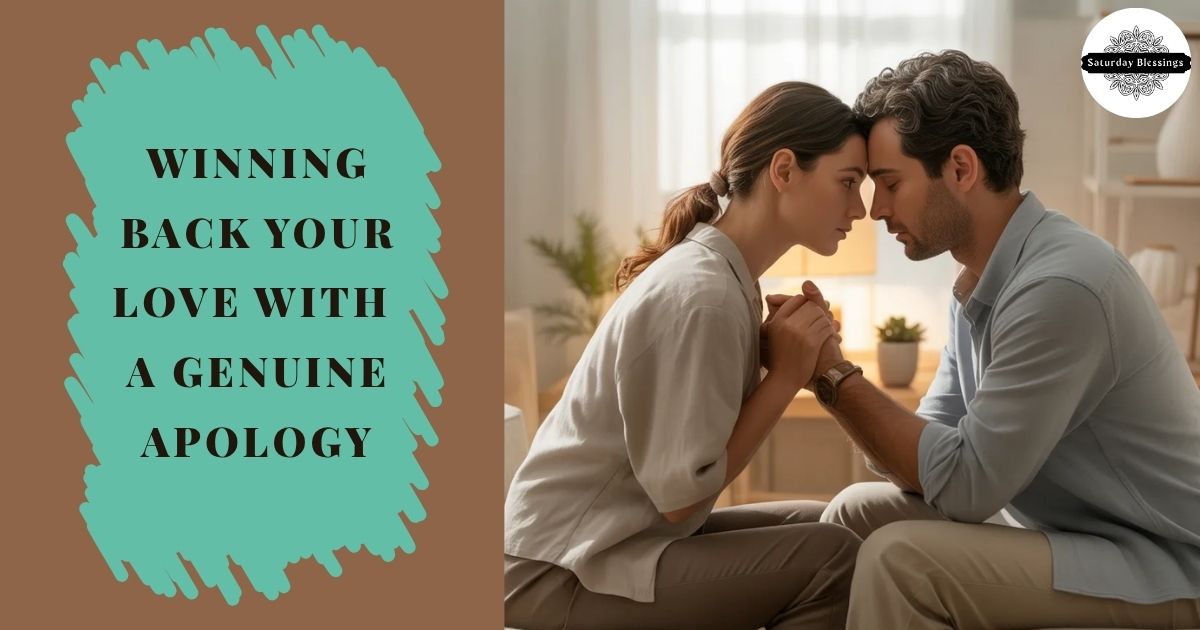 Winning Back Your Love with a Genuine Apology