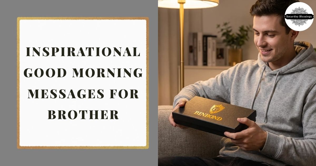 Inspirational Good Morning Messages for Brother Inspirational Good Morning Messages for Brother