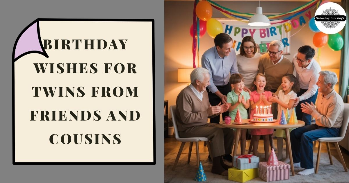 Birthday Wishes for Twins from Friends and Cousins