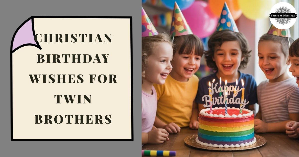 Christian Birthday Wishes for Twin Brothers