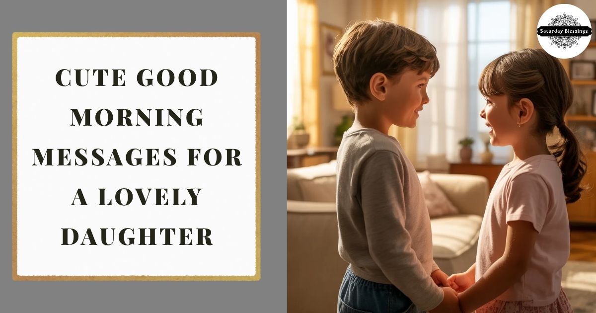Cute Good Morning Messages for a Lovely Daughter