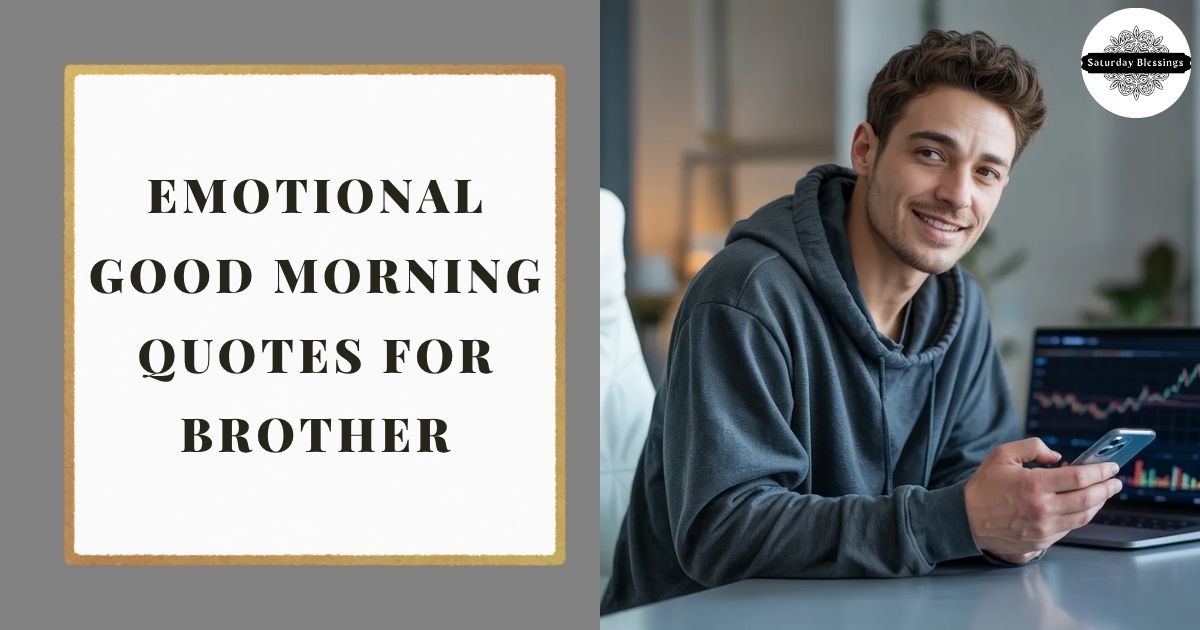 Emotional Good Morning Quotes for Brother