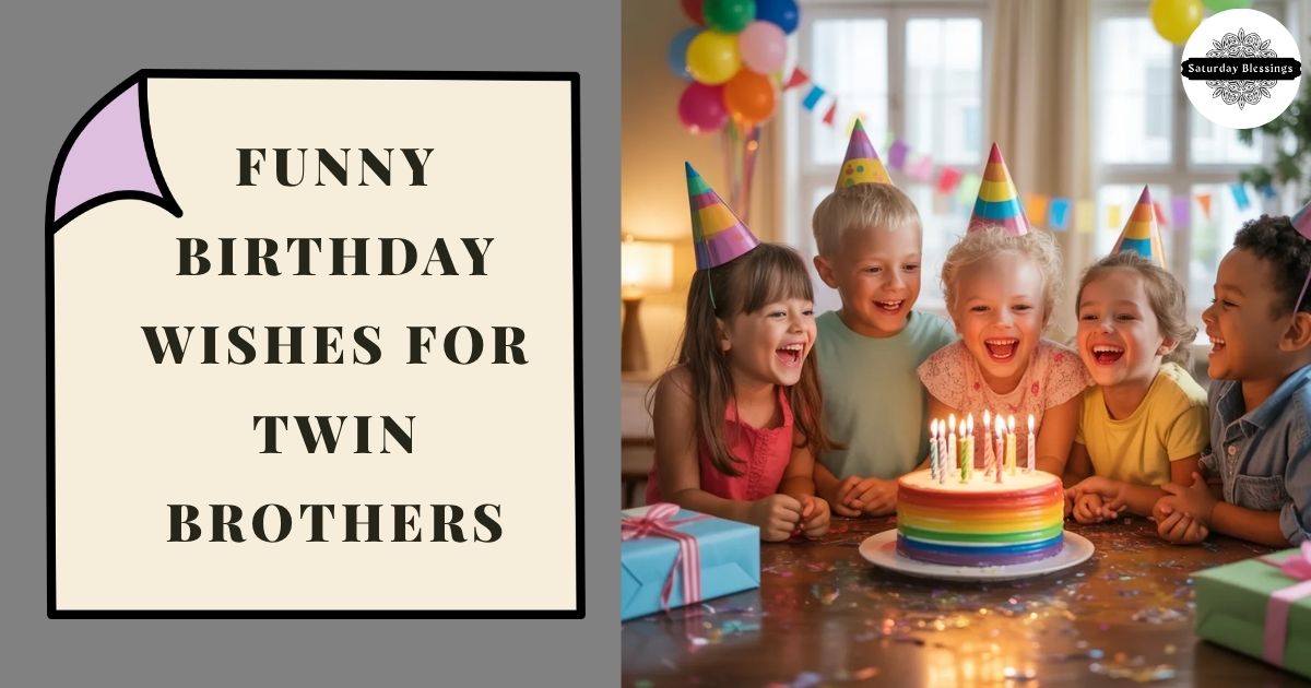 Funny Birthday Wishes for Twin Brothers