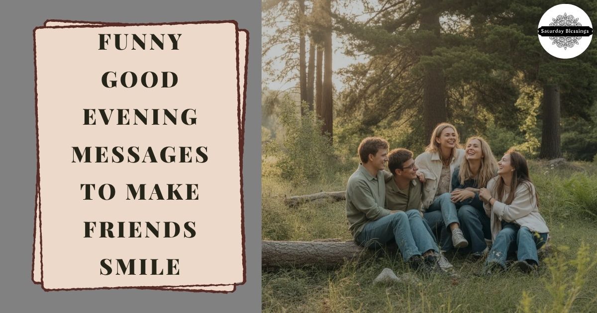 Funny Good Evening Messages to Make Friends Smile