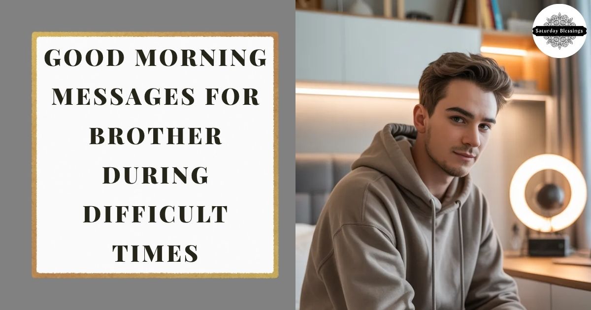 Good Morning Messages for Brother During Difficult Times