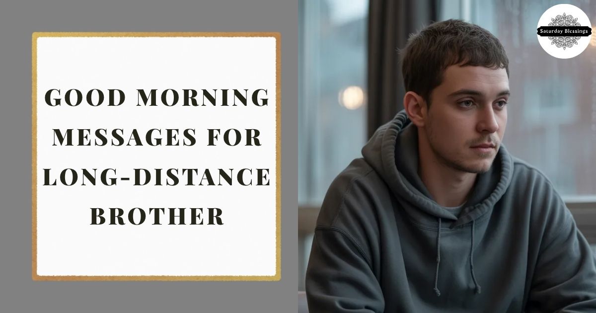 Good Morning Messages for Long-Distance Brother