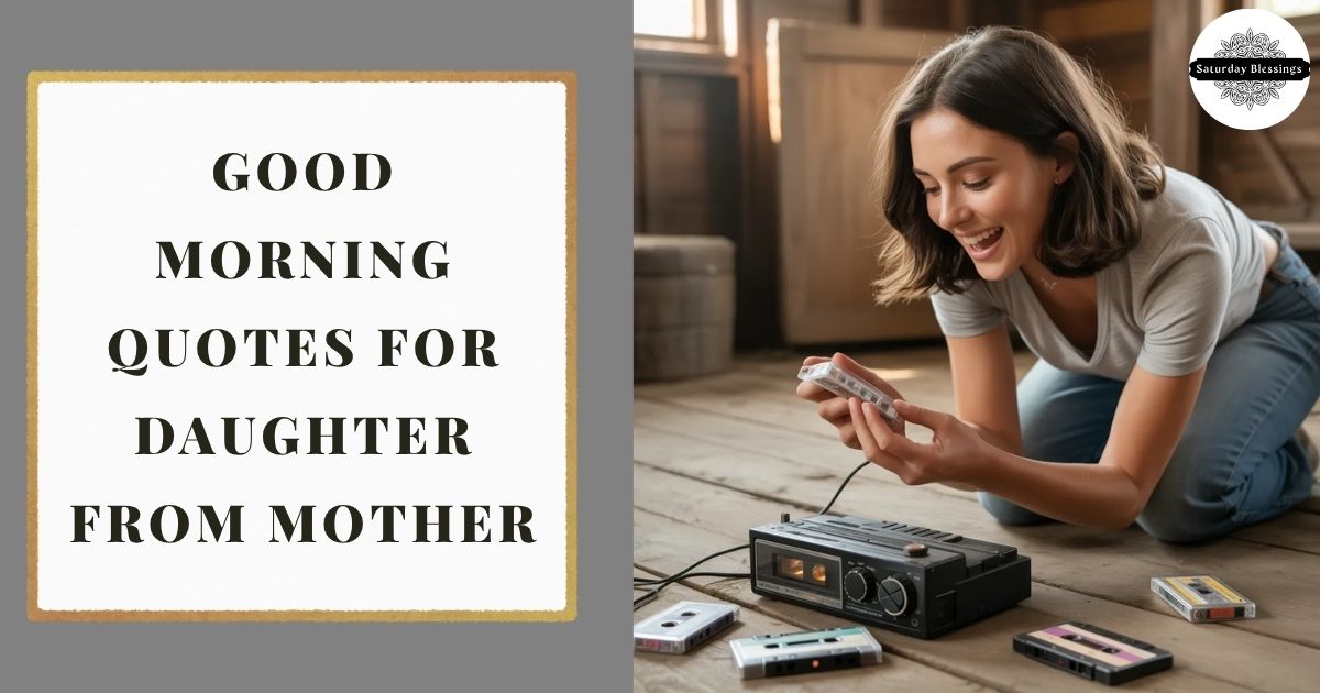 Good Morning Quotes for Daughter from Mother