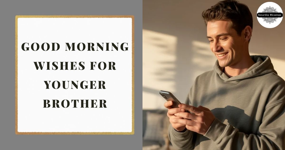 Good Morning Wishes for Younger Brother
