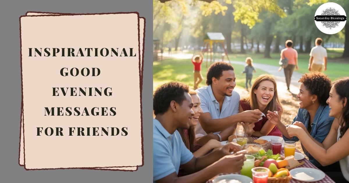 Inspirational Good Evening Messages for Friends