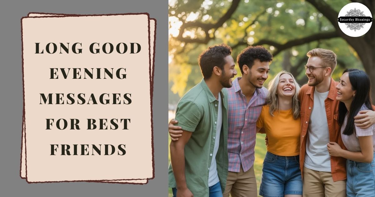 Long Good Evening Messages for Best Friends