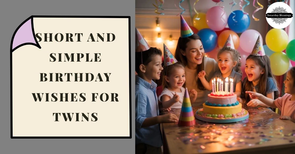Short and Simple Birthday Wishes for Twins