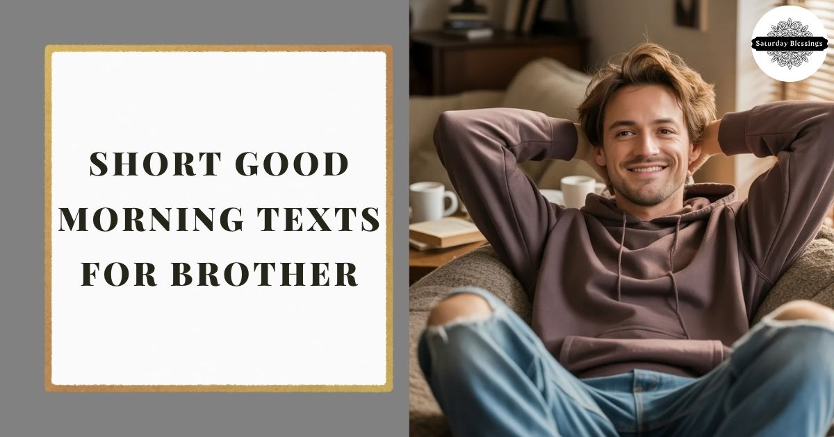 Short Good Morning Texts for Brother