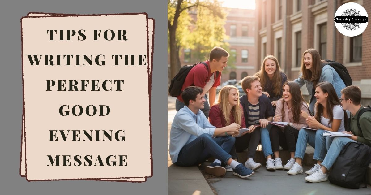 Tips for Writing the Perfect Good Evening Message