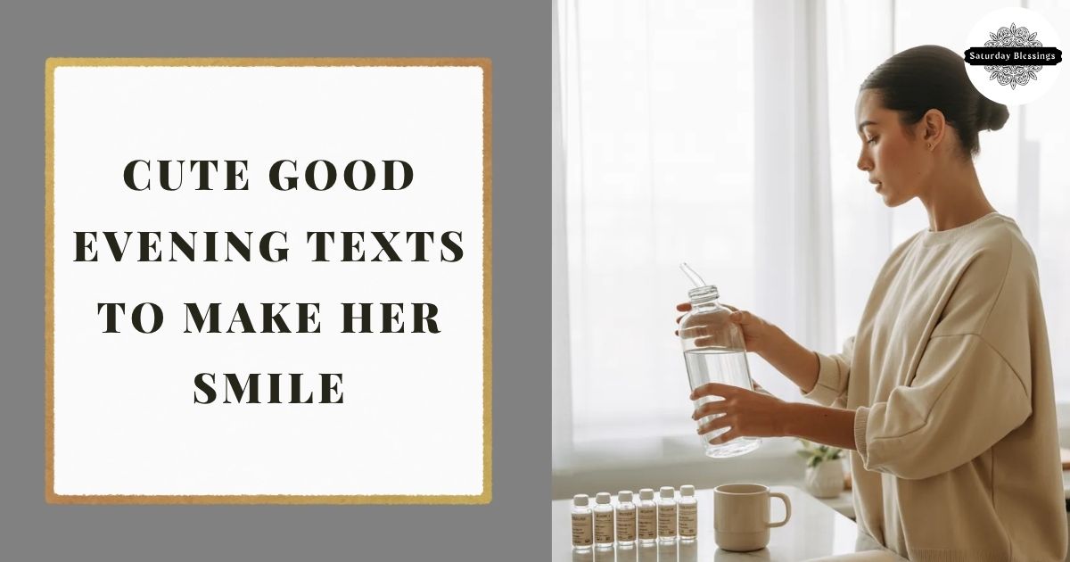Cute Good Evening Texts to Make Her Smile