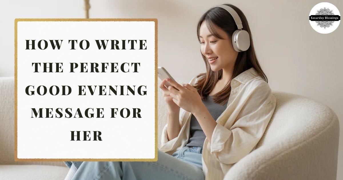How to Write the Perfect Good Evening Message for Her?