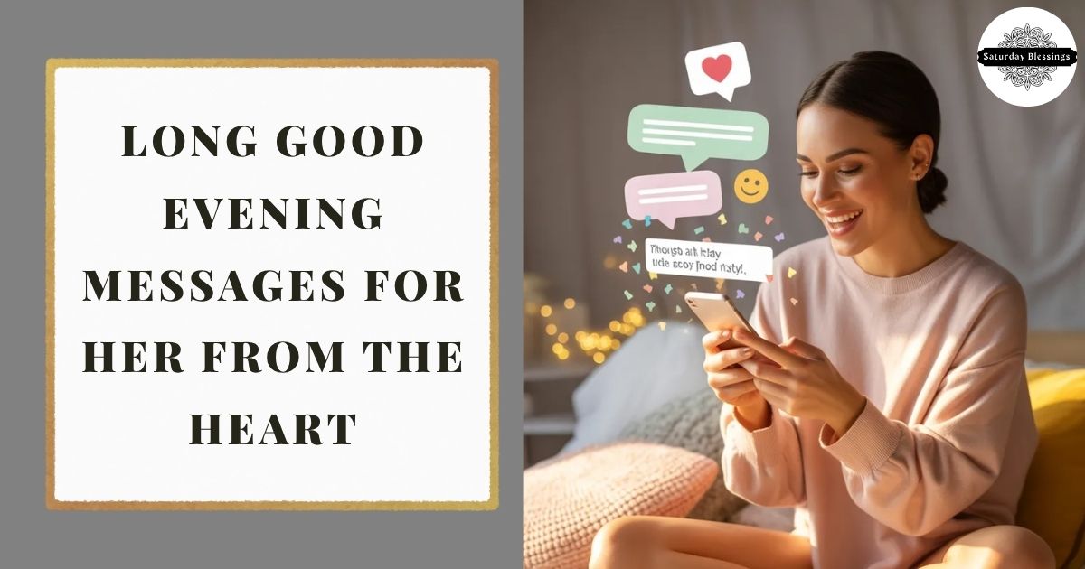 Long Good Evening Messages for Her from the Heart